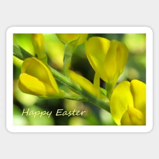 Happy Easter Greeting Card Sticker